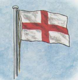 Colour pic of the Cross of St George