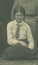 Pic of Amy Bradford in Autumn 1914 during her 1st term