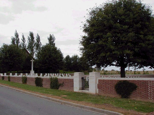 digital pic of Hermies British Cemetery in 2001